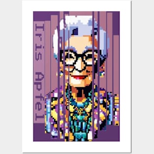 Iris Apfel Fashion Pixel Posters and Art